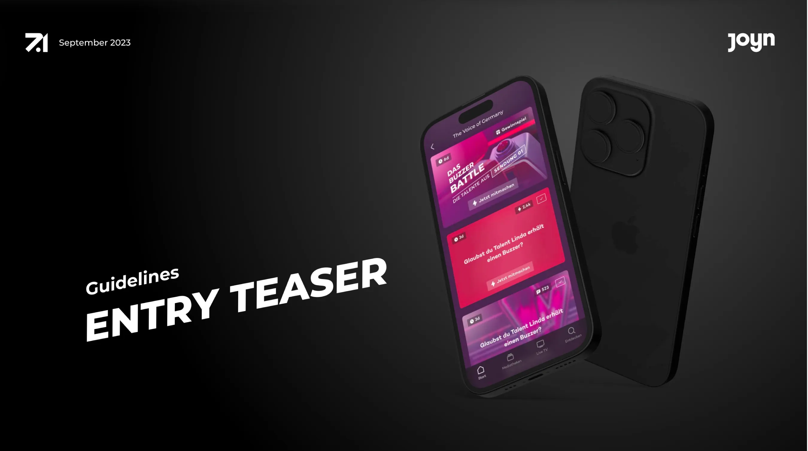 Entry teaser guideline – cover